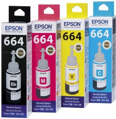 Epson Original Refill Ink Set T6641 T6642 T6643 T6644 For L100 L110