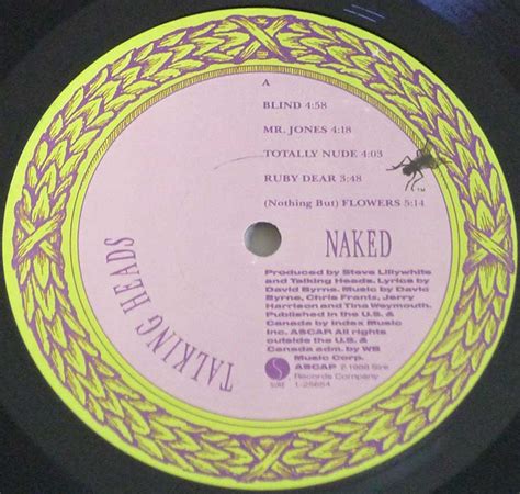 Talking Heads Naked Vinyl Lp Album Gallery Information Newwave