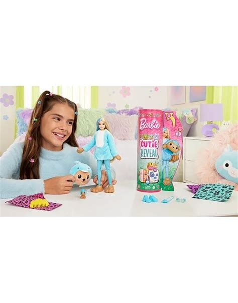 Mattel Λαμπάδα Κούκλα Barbie Cutie Reveal Αρκουδάκι Δελφίνι - HRK25