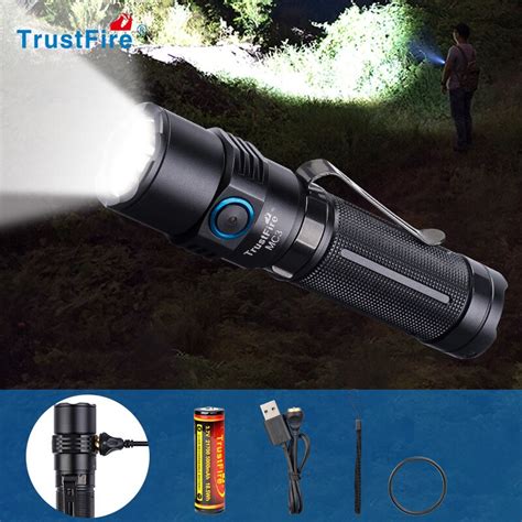 Cheap Trustfire Mc Lumens Led Flashlight Powerful Edc Torch With