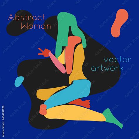 Abstract Woman Drawing Naked Surreal Body Illustration Avant Garde Abstract Female Body
