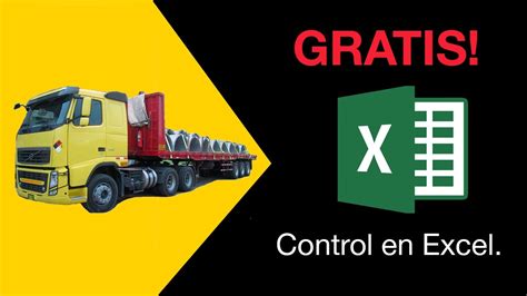 Administrar Empresa De Transporte De Carga En Excel Gratis Youtube