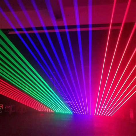 New Disco RGB Full Color DMX DJ 8 Head Laser Beam Bar Light Show