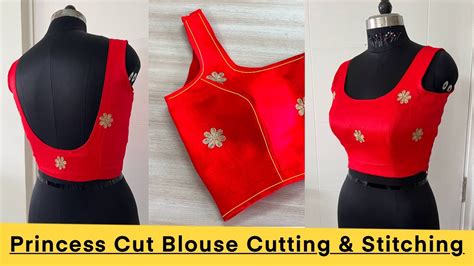 Princess Cut Blouse Cutting And Stitching Full Tutorial How To Make