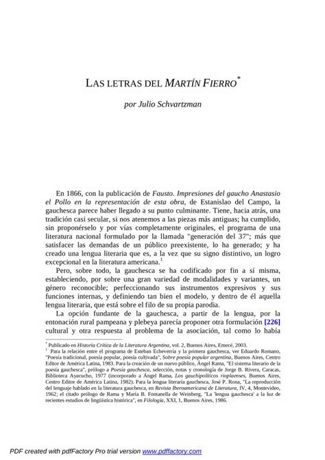 PDF Por Julio Schvartzman Folklore Tradiciones LAS LETRAS DEL