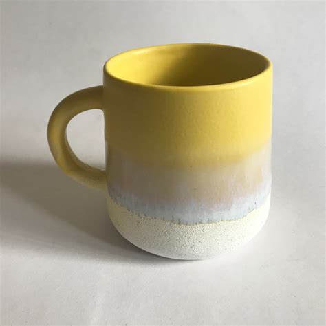 Daffodil Yellow Stoneware Mug Welsh Ts With Heart Spend £50 For