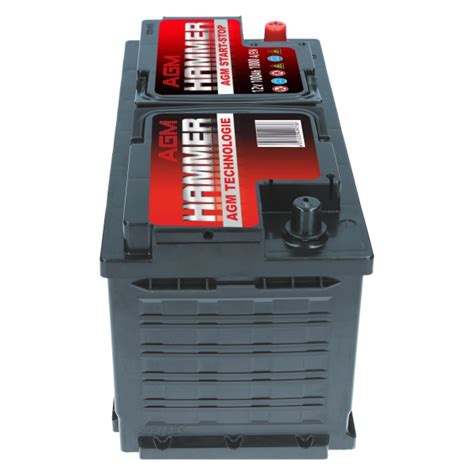 Hammer AGM 12V 100Ah 1000A/EN -Autobatterien -batcar.de Shop- AGM ...