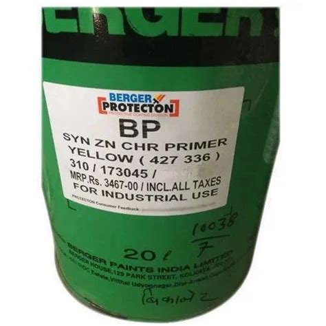 Bp Syn Zinc Chr Primer Yellow Yellow L For Metal At Rs Litre In