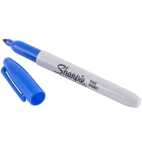 Sharpie 30003 Blue Fine Point Permanent Marker 12box