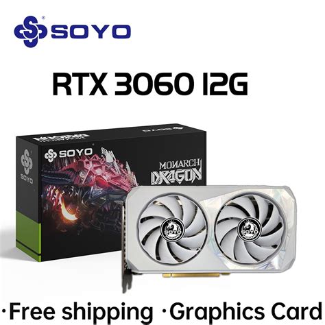SOYO New Gaming Graphics Cards NVIDIA GeForce RTX 3060 12GB GDDR6 192 ...