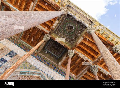 Bolo Haouz Mosque Exterior Details Under Blue Sky It Is A Historical