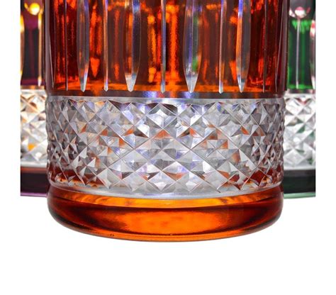 Набор стаканов для виски Кристина Bogemia Цветной хрусталь 320 мл 6 шт ...