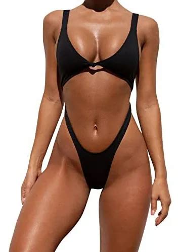 Set De Bikini Para Mujer Bandeau Vendaje Push up Brasileño Meses sin interés