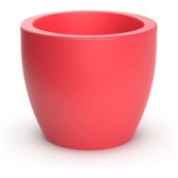 Кашпо круглое с двойным дном красное Tigel 27 DB Chili Red - купить за ...
