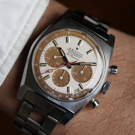Zenith El Primero Ref A384 Tropical Dial W Gay Freres Bracelet Wind