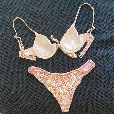 Dippin Daisys Leopard Print Bikini Set Size Xs Depop