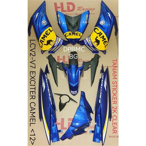 Coverset Yamaha Lc V V V V V V Exciter Camel Shopee Malaysia