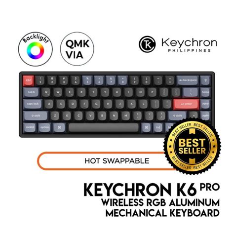 Keychron K Pro Qmk Mechanical Layout Wired Bluetooth Rgb Aluminum Hot Swap Qmk Via