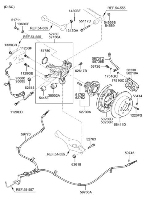 Rear Axle 2007 Hyundai Elantra