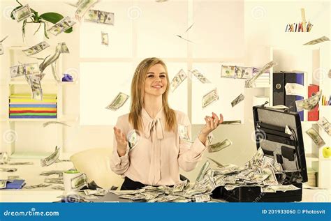 Finances Is My Passion Smart Blonde Earn Lot Of Money Financial