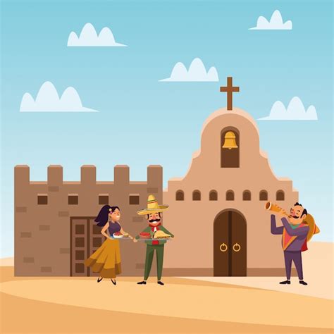 Premium Vector Mexican Cartoon People