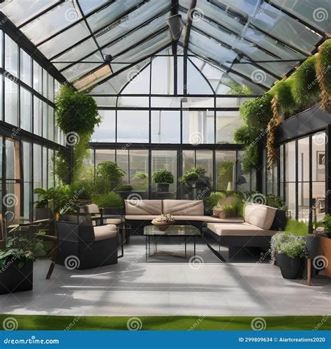 Greenhouse Conservatory Icons Vector Illustration