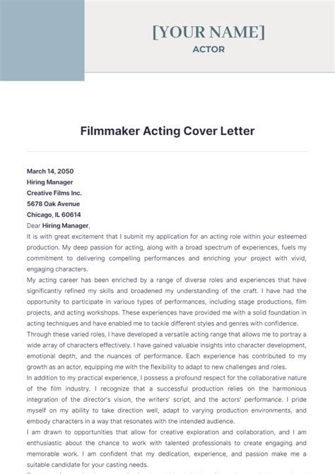 acting cover letter 6
