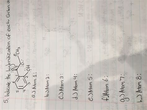 Indicate The Hybridization Of Each Carbon Atom As Labeled Brainly