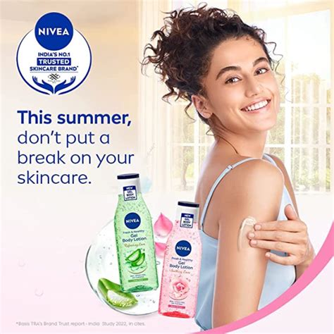 Buy Nivea Rose Water Gel Body Lotion 75 Ml Online At Best Price Lotions And Creams