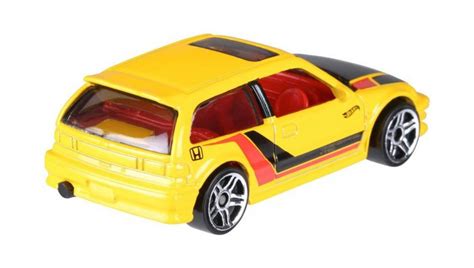 Тематична Машинка Hot Wheels 1990 Honda Civic EF Honda 70th Anniversary FKD24 Yellow Новий