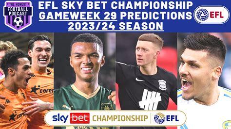 Gameweek Score Predictions Efl Sky Bet Championship Season