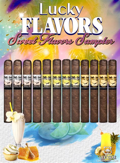 Flavored Cigars Lucky Flavors 12 Piece Sweets Sampler Lucky Cigar