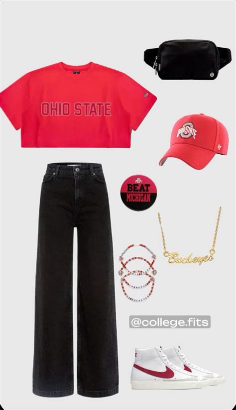 Ohio State Game Day Fit In 2024 Gameday Outfit Ohio State Game