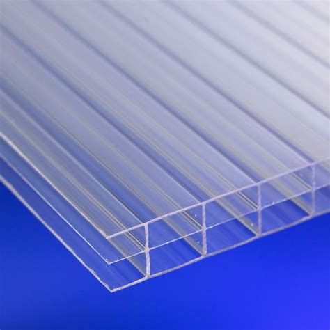 16mm Clear Multiwall Polycarbonate Roofing Sheet 6000mm X 1025mm 19