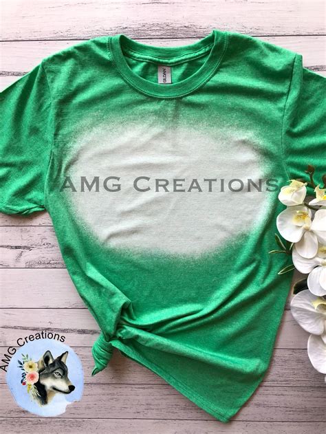 Gildan Blank Bleached T Shirts For Sublimation Vinyl Screen Etsy