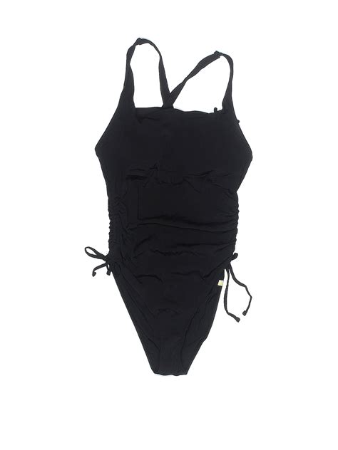 Summersalt Solid Black One Piece Swimsuit Size 8 55 Off Thredup