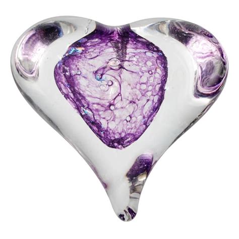 Joyful Creation Original Hand Blown Glass Heart Sculpture By Mariusz