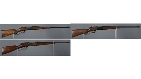 Three Savage Model 1899 Lever Action Rifles Rock Island Auction