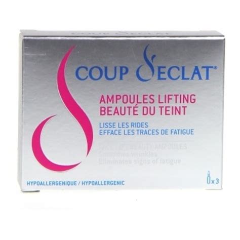 COUP D ECLAT Ampoules Lifting Immédiat x3 COUP ECLAT Achat au