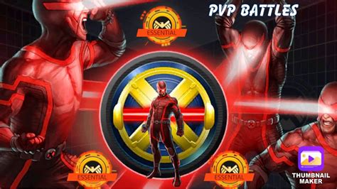 MPQ Marvel Puzzle Quest PVP Battles Featuring Cyclops Uncanny X Men