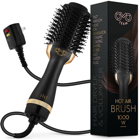 Buy Professional Blowout Hair Dryer Brush Black Gold Dryer And