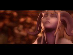 3d Hentai Dark Elf Gangbanged With Big Dicks And Recieves Creampie And Facial