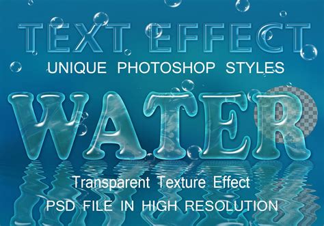 Water Text Effect Psd File Free Photoshop Brushes At Brusheezy