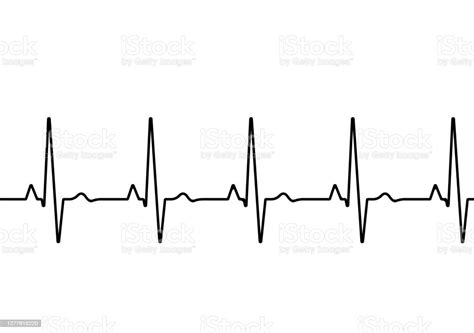 Ilustración De Gráfico De Frecuencia Cardíaca Latidos Del Corazón Onda De Icono De Ekg Color