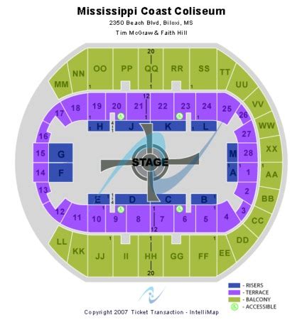 Mississippi Coast Coliseum Tickets in Biloxi Mississippi, Seating ...