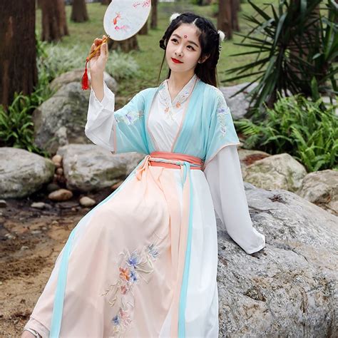 2019 New Female Hanfu New Elegant Fairy Costume Tang Suit Hanfu Female