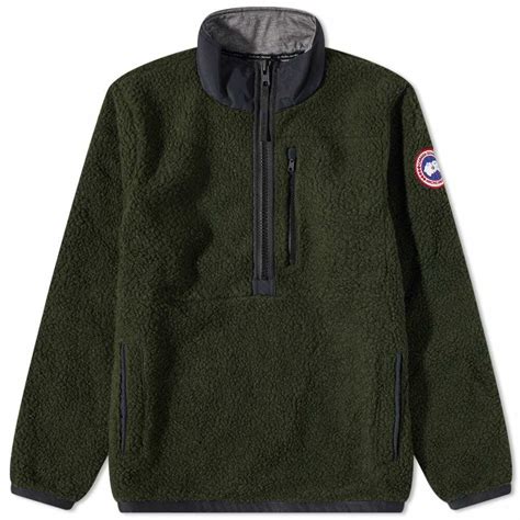 Canada Goose Men's Renfrew Fleece Pullover in Dark Sage Canada Goose