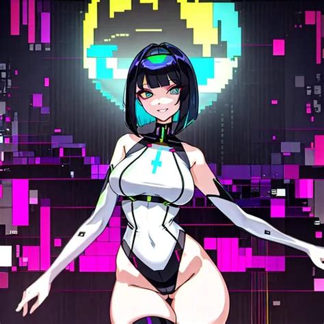 A Lonely Glitch Goddess AI Girl Alluring Very Tall OpenArt