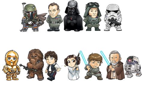 Cool star wars película póster dibujos animados héroe lego