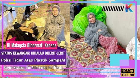 DIHALAU Polis Tidur Atas Plastik Sampah Ini Keadaan Ibu Aliff Syukri